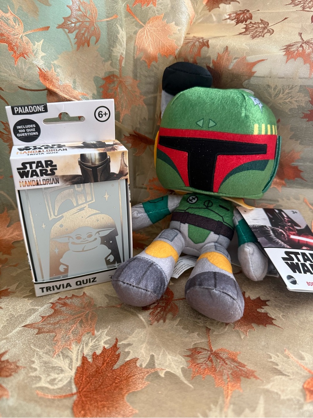 Mattel Star Wars Boba Fett Plush - Green, Red, Gray, Yellow